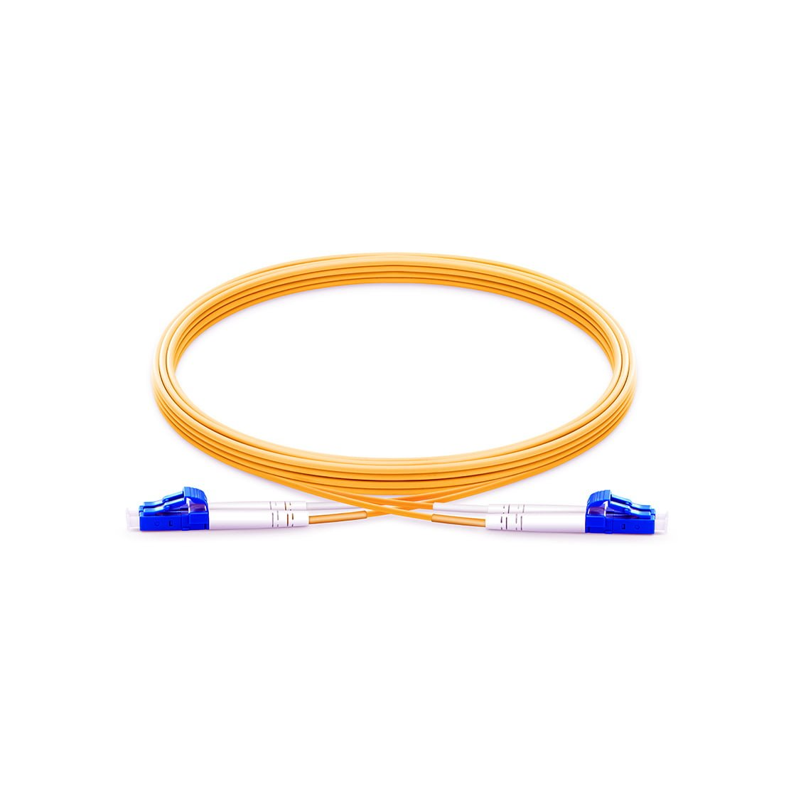 Lightwave Multimode Duplex Fiber Patch Cord LSZH, LC UPC to LC UPC, OM2, 3 M (LW‑PC‑LCU‑LCU‑DX‑MM‑3M)