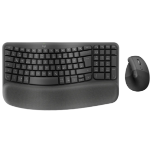 Logitech Wave Keys and Lift Combo Wireless and Bluetooth Keyboard and Mouse Combo – Graphite (920-013635)