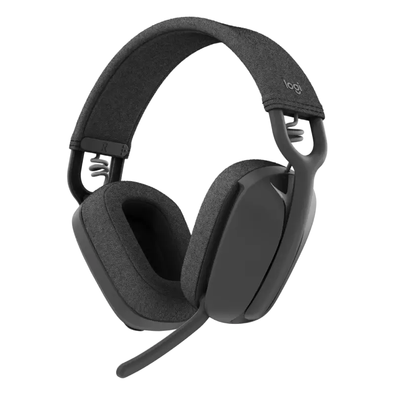 Logitech Zone Vibe Wireless and Bluetooth Over-the-Ear Headphones – Graphite (981-001199)