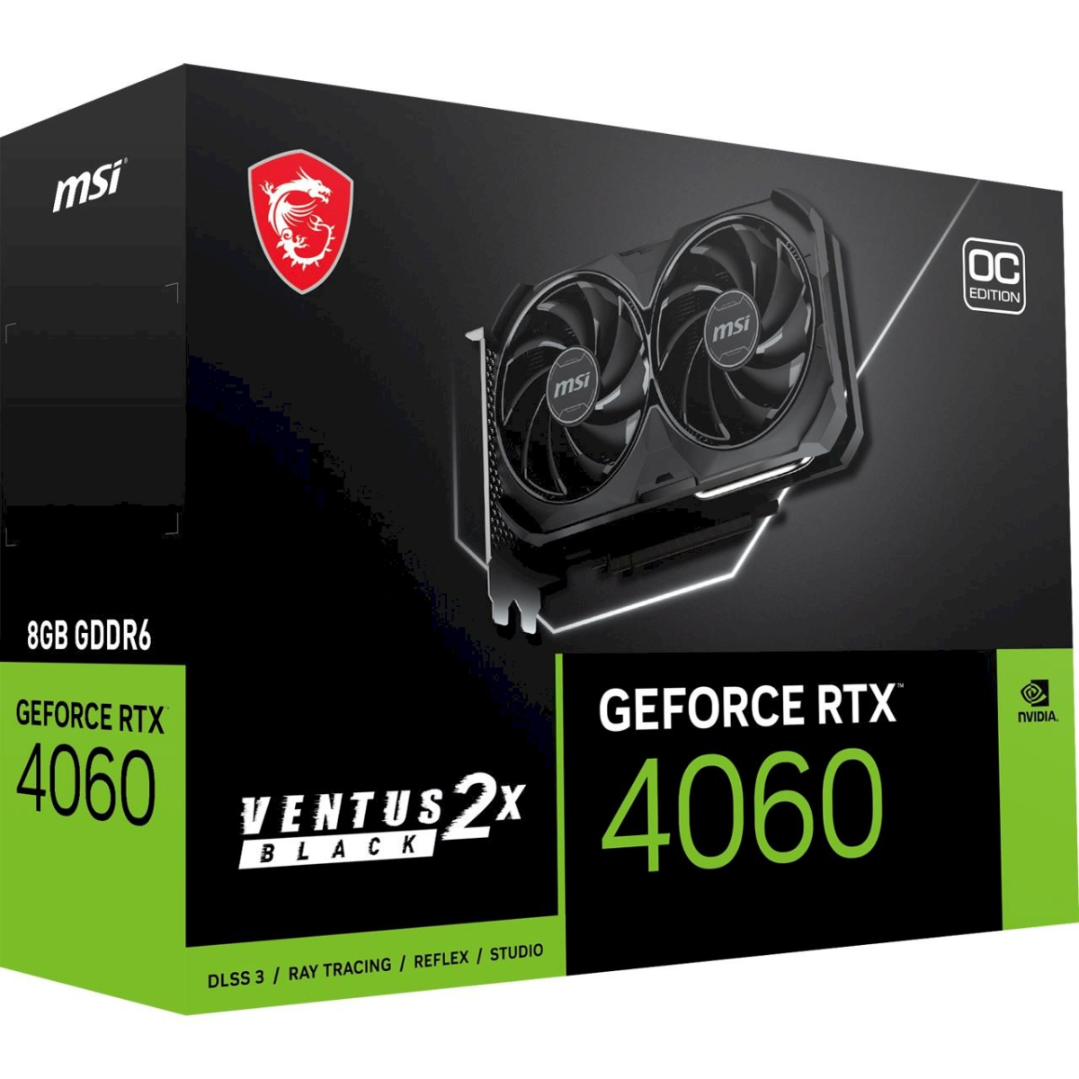 MSI GeForce RTX 4060 VENTUS 2X 8GB OC Graphics Card (912V516-209)