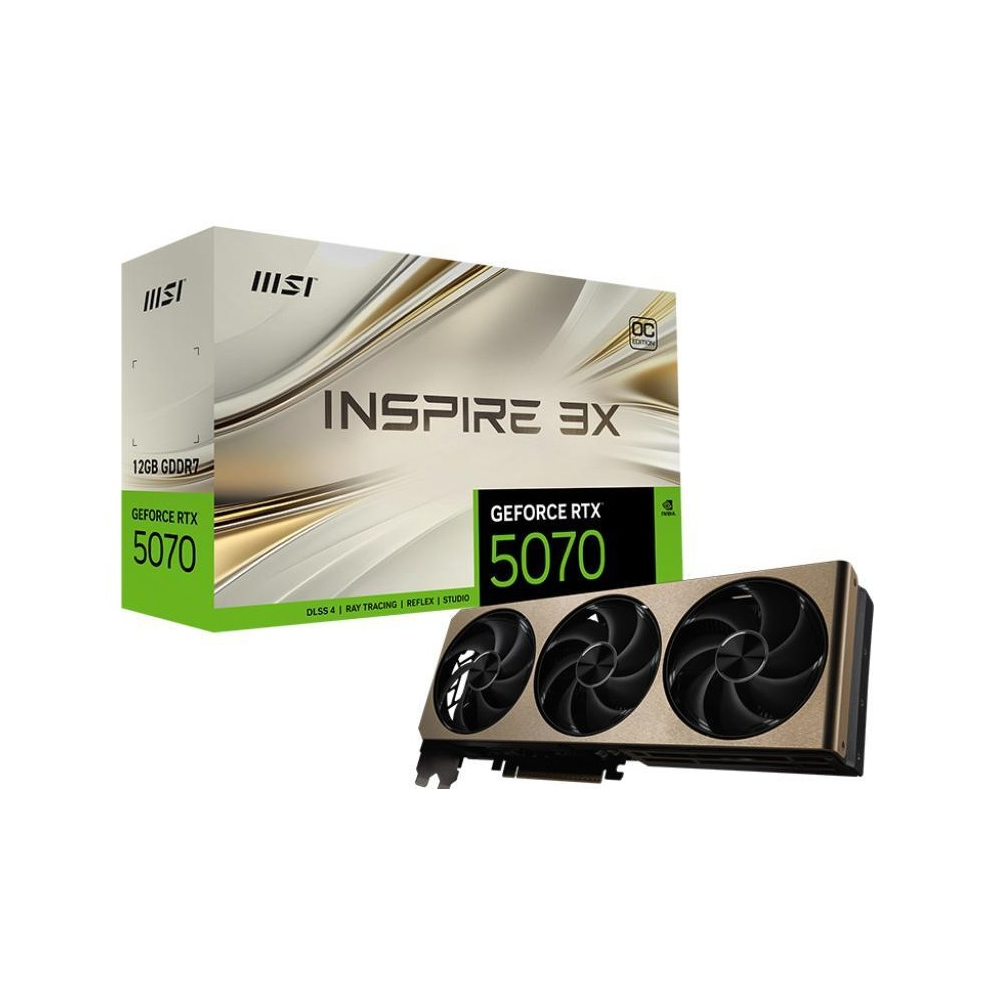 MSI GeForce RTX 5070 INSPIRE 3X OC 12GB GDDR7 (912-V532-006)