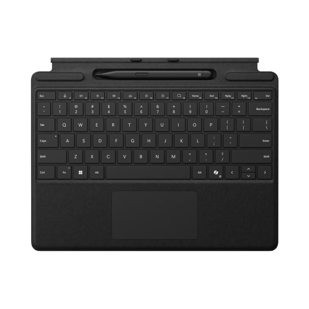 Microsoft Surface Pro Keyboard 11th Edition with Slim Pen, Backlit Black (8X6-00182)