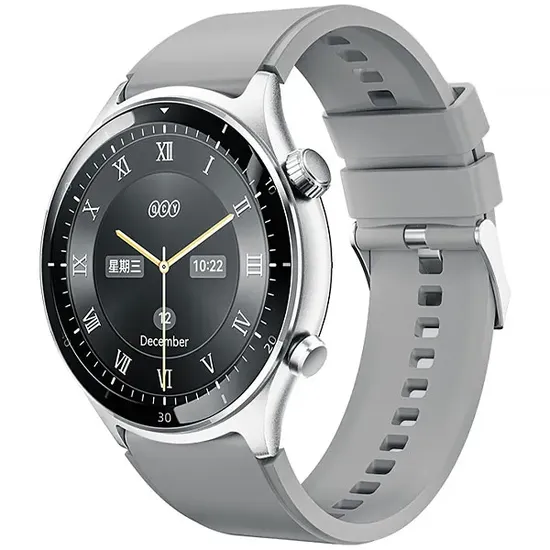 QCY Active GT Bluetooth Smartwatch – Silver Gray (WA23S7A)
