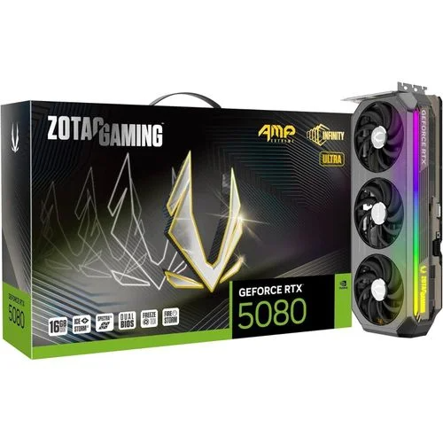 ZOTAC GAMING GeForce RTX 5080 AMP Extreme INFINITY ULTRA Graphics Card (ZT-B50800BU-10P)