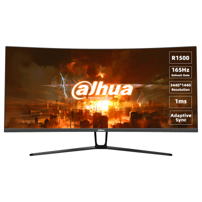 Dahua E330C 34" WQHD Curved Gaming Monitor, 3440×1440 Resolution, 1500R Curvature (DHI-LM34-E330C)