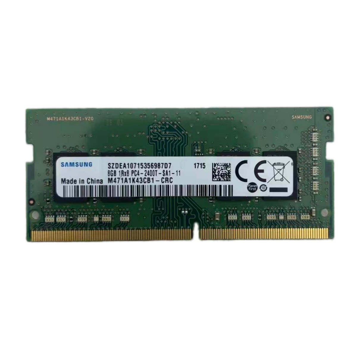 Samsung 8GB PC4-19200 2400 MHz Laptop RAM (M471A1K43CB1-CRC)