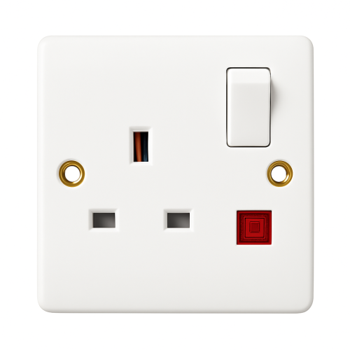 13A 1 Gang Switched Socket Single Pole