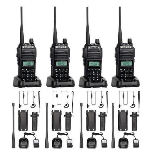 Baofeng UV-82 8W Dual Band Walkie Talkie 4 Pieces
