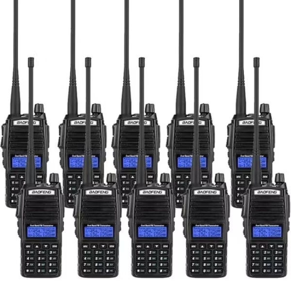 Baofeng UV-82 8W Dual Band Walkie Talkie 10 Pieces (1 Per Box Packaging)