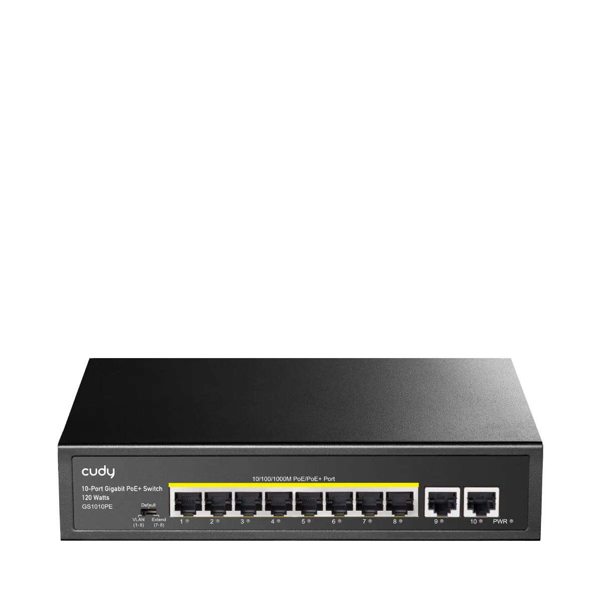 CUDY 10-Port Gigabit PoE Switch with 2 Uplink Ports (GS1010PE)