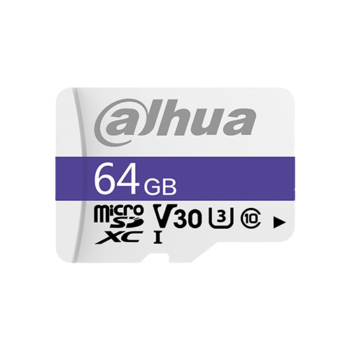 Dahua 64GB Class C10 U3 V30 MicroSD Card (DHI-TF-C10064GB)