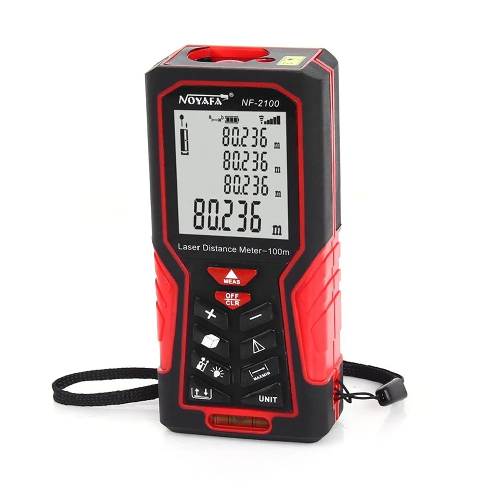 Laser Distance Meter 100m ±132in Accuracy (NF-2100)