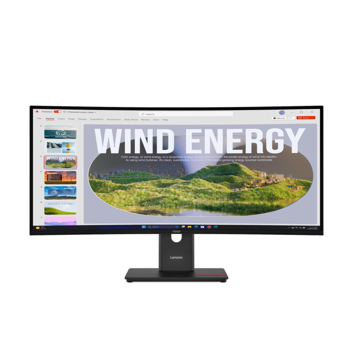 Lenovo ThinkVision T34WD-40 34 Ultrawide QHD Curved Monitor (64AEGAT1UK)