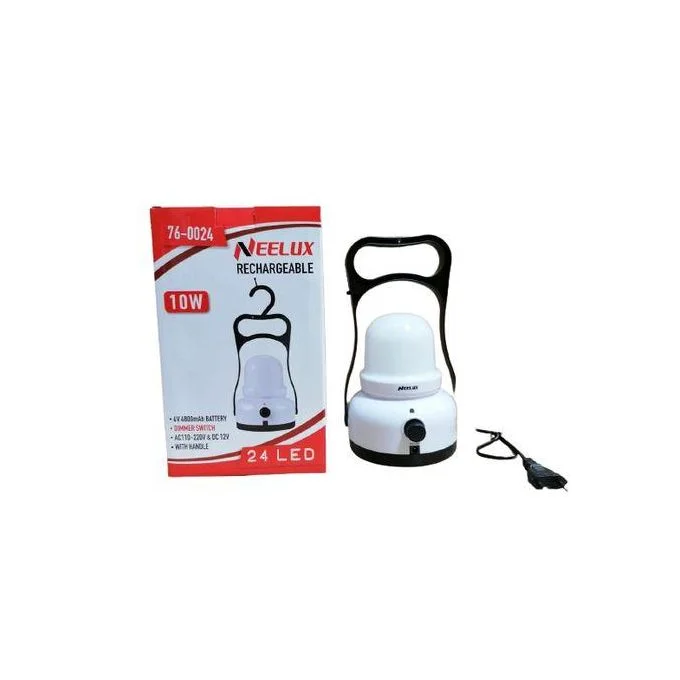Neelux 10W Rechargeable LED Hanging Lantern Lamp (Up to 8 Hours Backup)