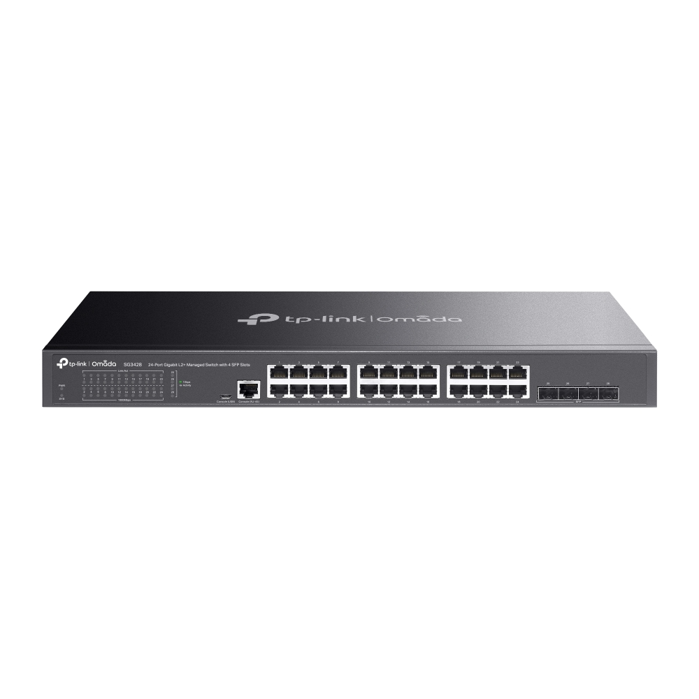 Omada 24-Port Gigabit L2+ Managed Switch with 4 SFP Slots (SG3428)