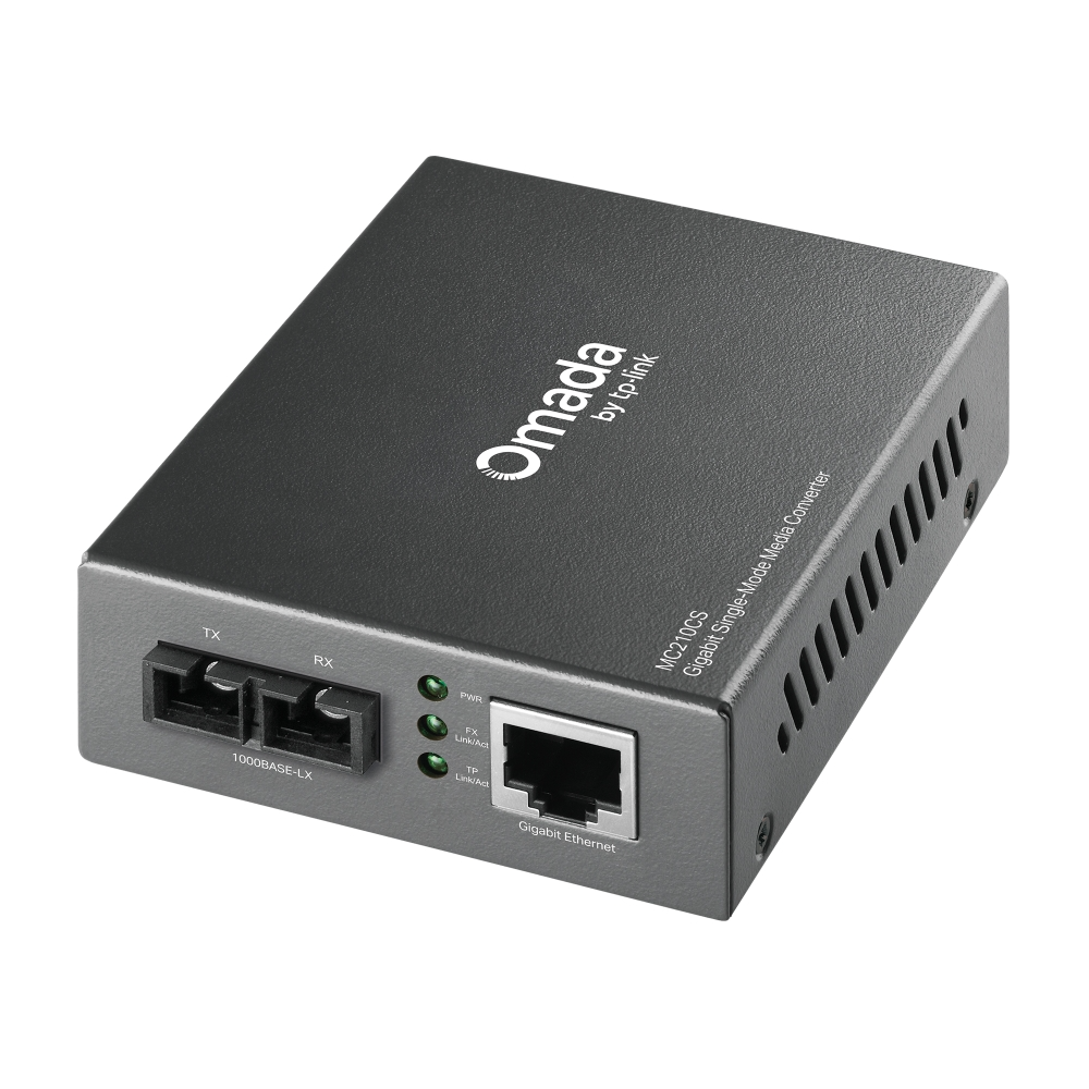 Omada Gigabit Single-Mode Media Converter (MC210CS)