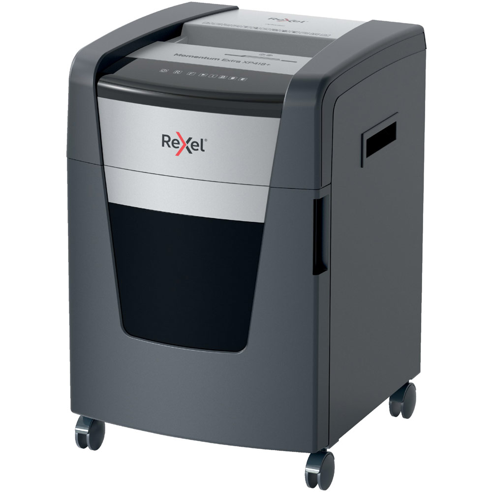 Rexel Momentum Extra XP418+ Jam Free Cross Cut Paper Shredder P4 (2021418X)