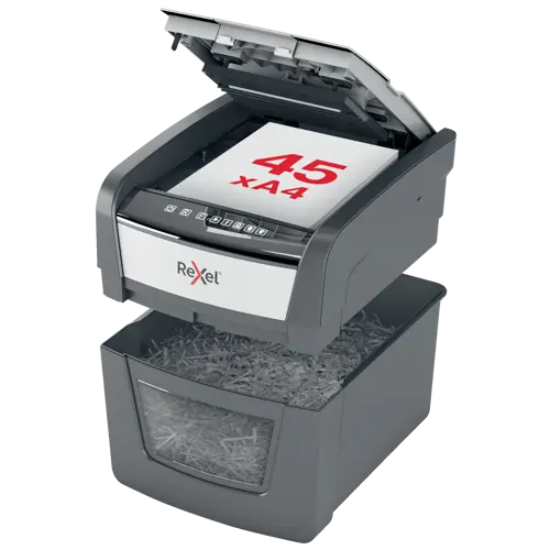 Rexel Optimum AutoFeed 45X Automatic Cross Cut Paper Shredder P4 (2020045X)