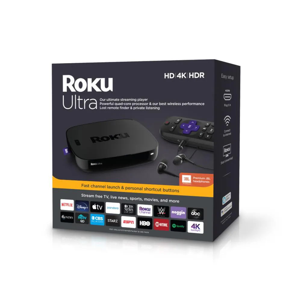 Roku Ultra 4KHDRHD Streaming Media Player (4670R)