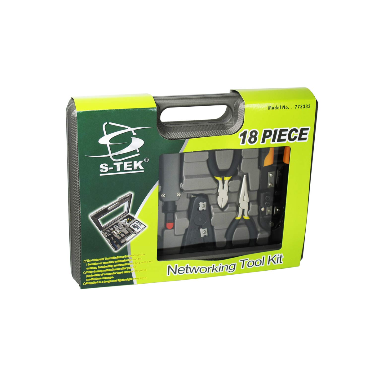 S-Tek 18 Pieces Network Tool Kit (773332)
