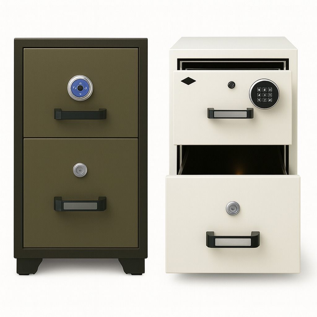2 Drawer Fire Resistant File Cabinet