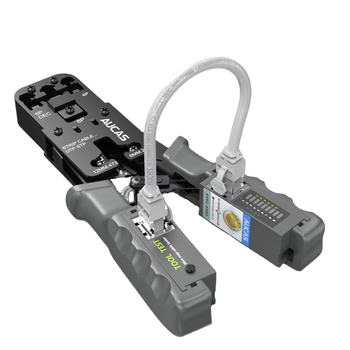 Aucas Multi-Functional Network Tool for Crimping with Cable Tester (ACPT468P)