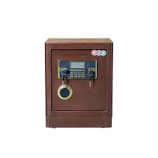 Fireproof Biometric Steel Safe 50 Kgs with Dual Alarm and Backup Key