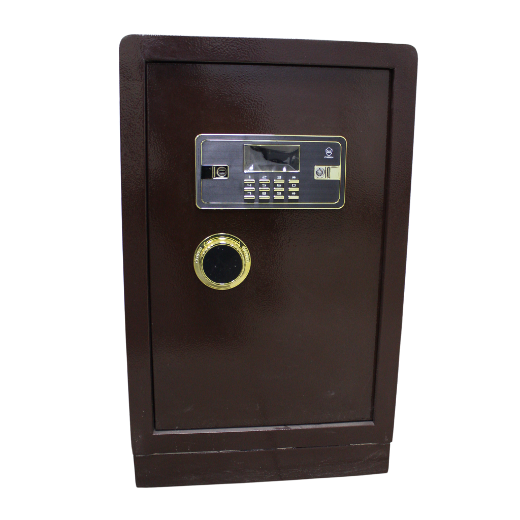 Fireproof Biometric Steel Safe 70 Kgs with Dual Alarm and Backup Key
