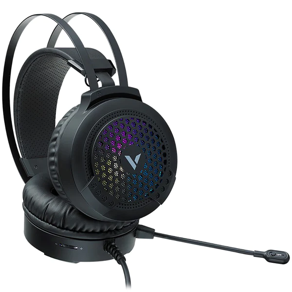 Rapoo Illuminated Gaming Headset VH120 – Black (RGB Colours) (VH120)