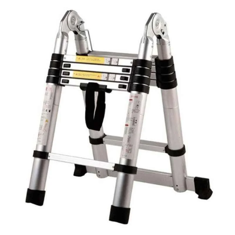 Double Telescopic Aluminium Ladder – 2.2M + 2.2M (4.4M)