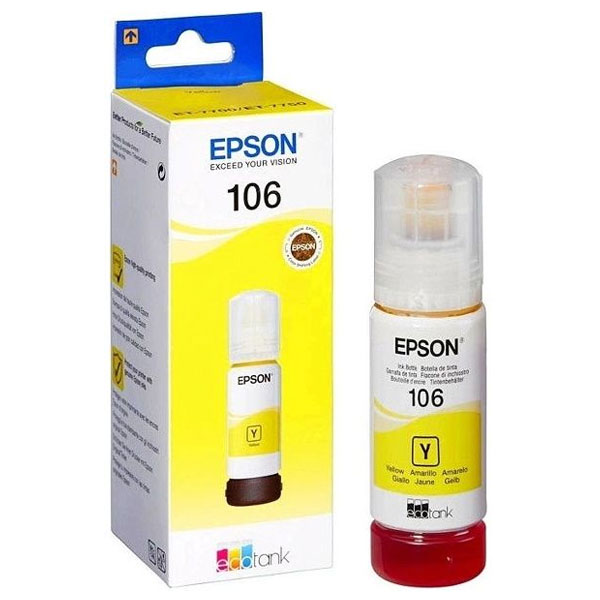 Epson 106 EcoTank Yellow Ink Bottle (C13T00R440)