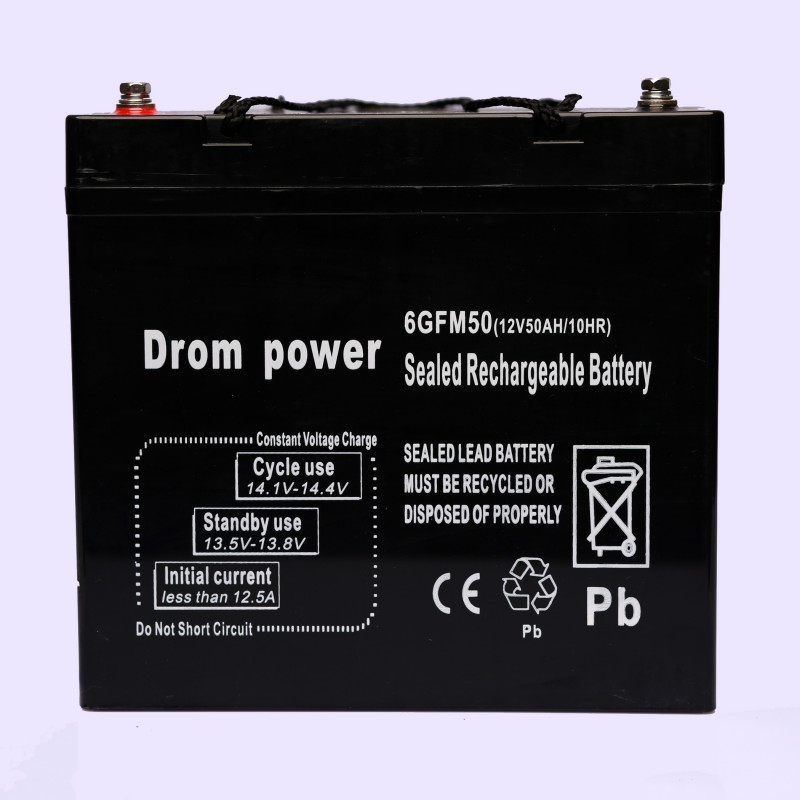 Drom Power 12V 50Ah Deep Cycle Solar Battery