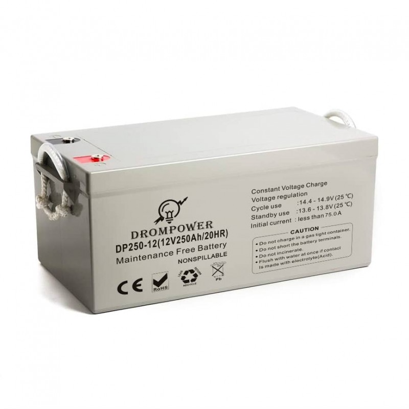 Drom Power 12V 250AH Deep Cycle Solar Battery