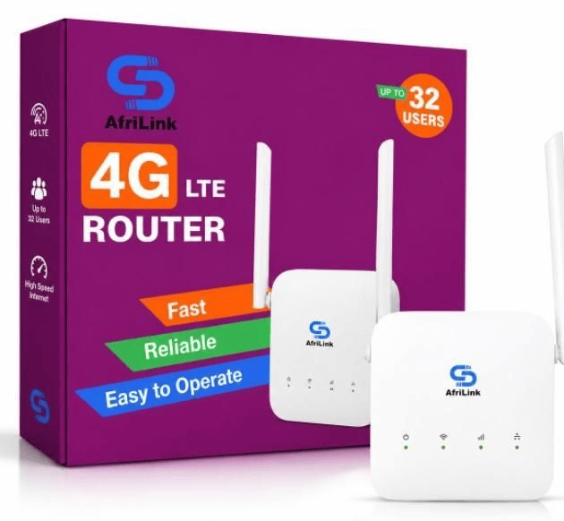 AfriLink Universal Rechargeable 4G LTE Wi-Fi Router with 4000mAh Battery
