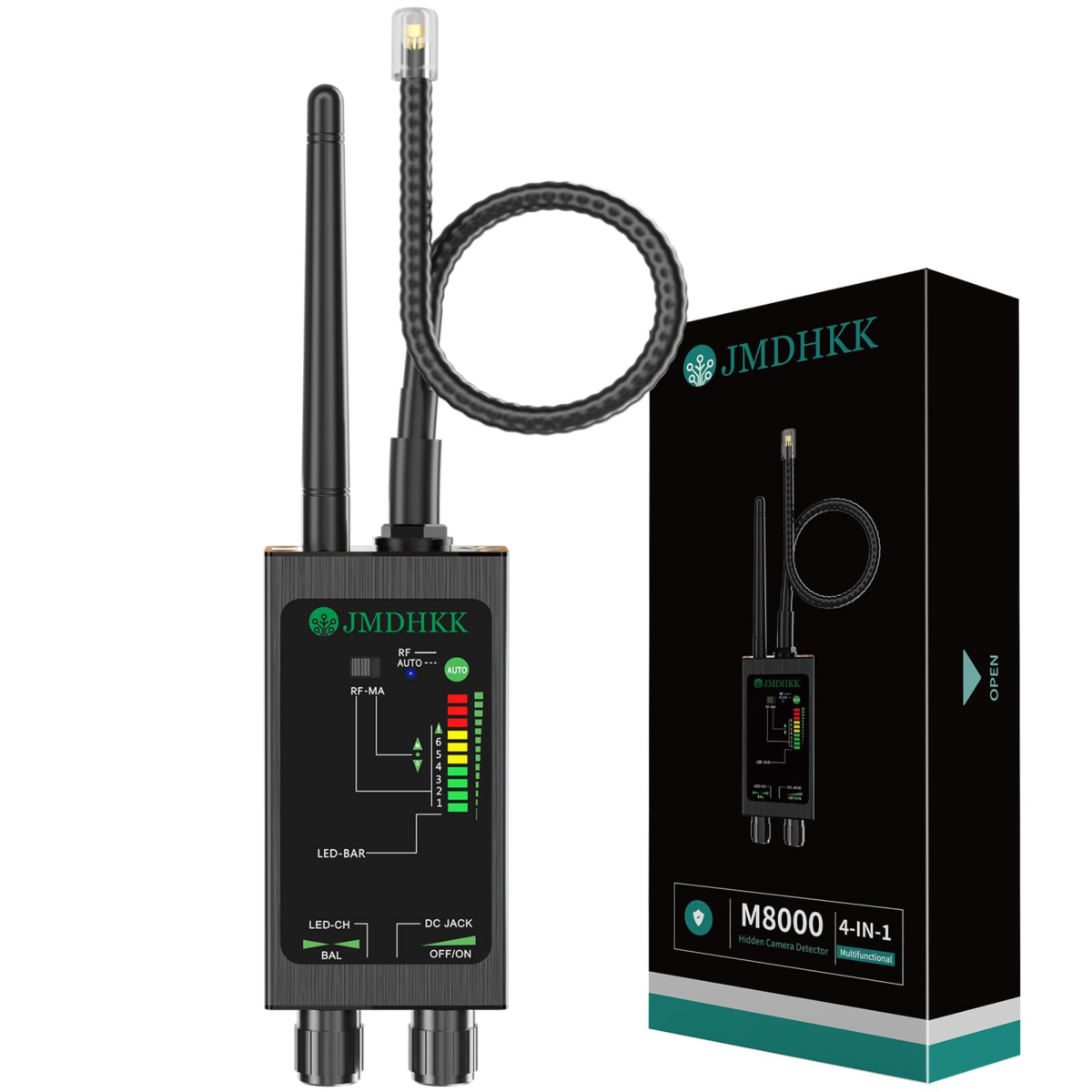 JMDHKK M8000 Hidden Camera, RF Bug & GPS Tracker Detector