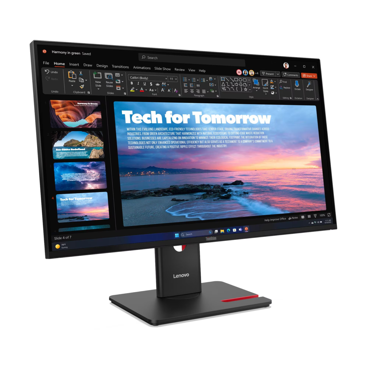 Lenovo ThinkVision T27QD-40 27-Inch WQHD 120Hz USB-C Monitor