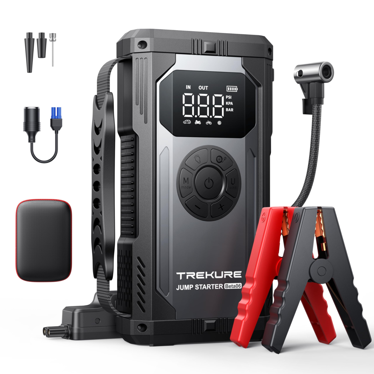 TREKURE Beta06 6000A 150 PSI Portable Car Jump Starter with Air Compressor