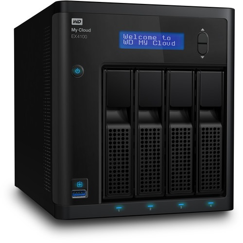 WD My Cloud Expert Series EX4100 40TB 4-Bay NAS Server (4 × 10TB)
